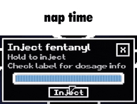 fentanyl inject_fentanyl that's_all_folks zzz анимация антропоморф инъекция медикаменты откуда:casualties_unknown падает персонаж:expie смехуёчки упрлс фу(рри) шприц язык:английский // 498x382 // 1.1MB